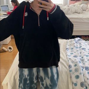 Oversized Fuzzy Tommy Hillfiger quarter zip